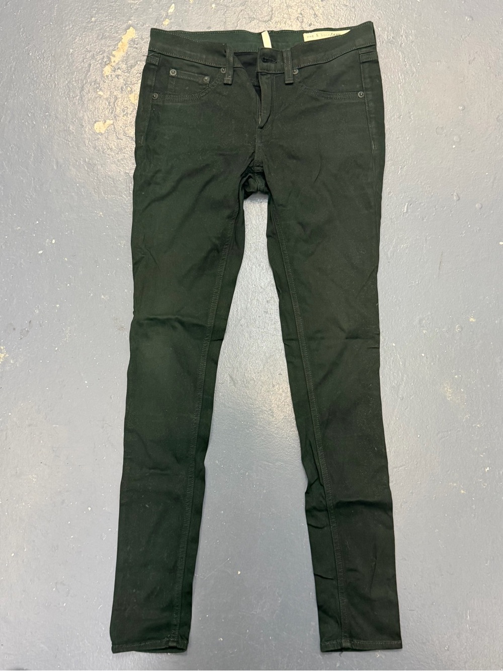 rag & bone Dark Green Skinny Jeans